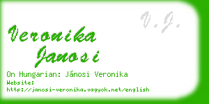 veronika janosi business card